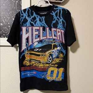 Reason Hellcat Racing Graphic T-Shirt - Black and Blue